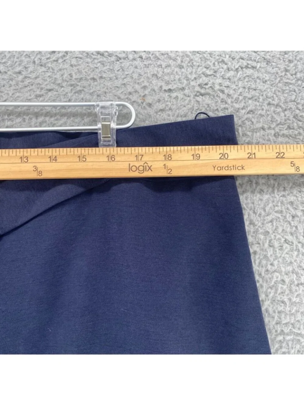 Eloquii Skirt Womens 18 Plus Navy Twill A Line Above The Knee Sash Belted Casual